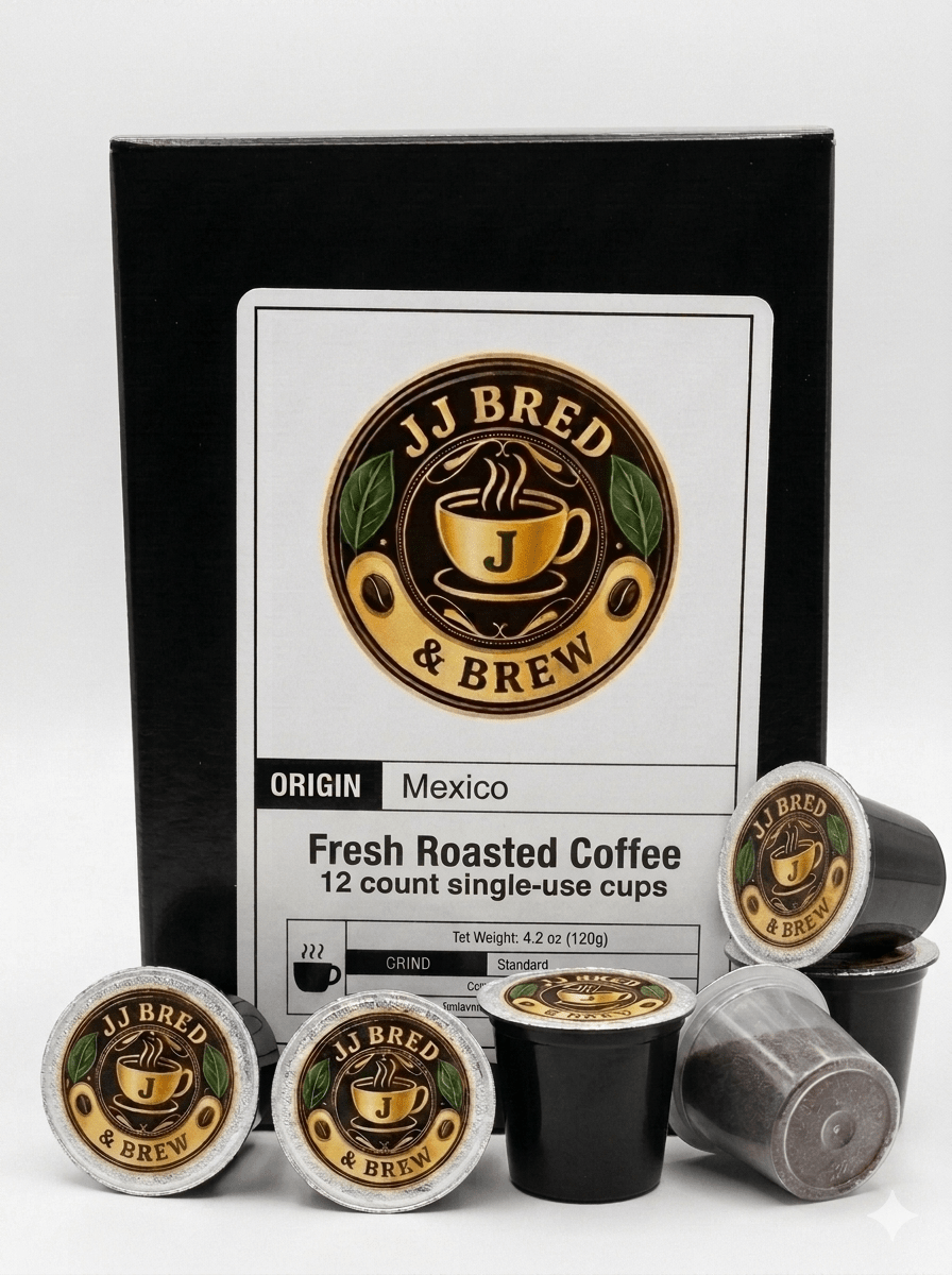 Colombian Roast Whole Bean Coffee by JJ Bred & Brew